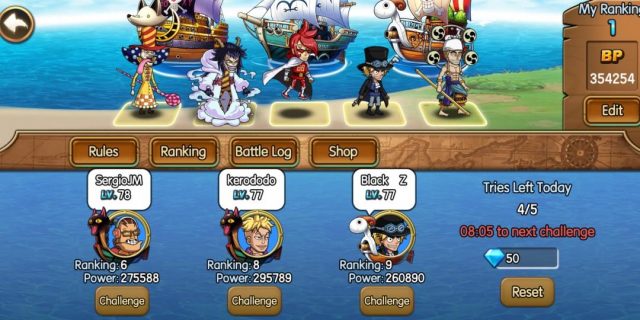 nhiệm vụ Sunny Pirates Going Merry