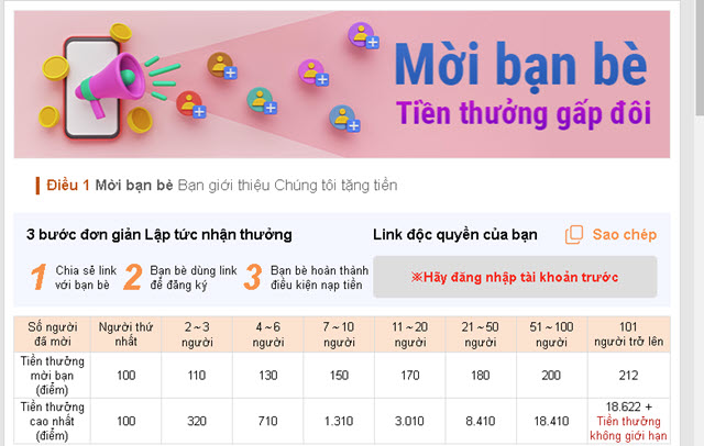 Khuyến mại giới thiệu bạn mới